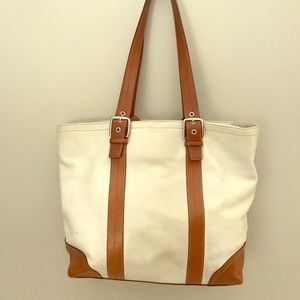 Leather Coach Tote